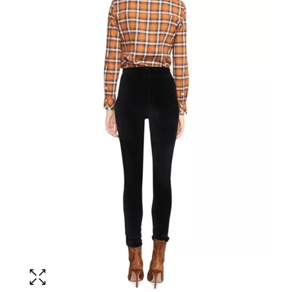 Veronica Beard Debbie High Rise Skinny Velvet - Picture 3 of 4